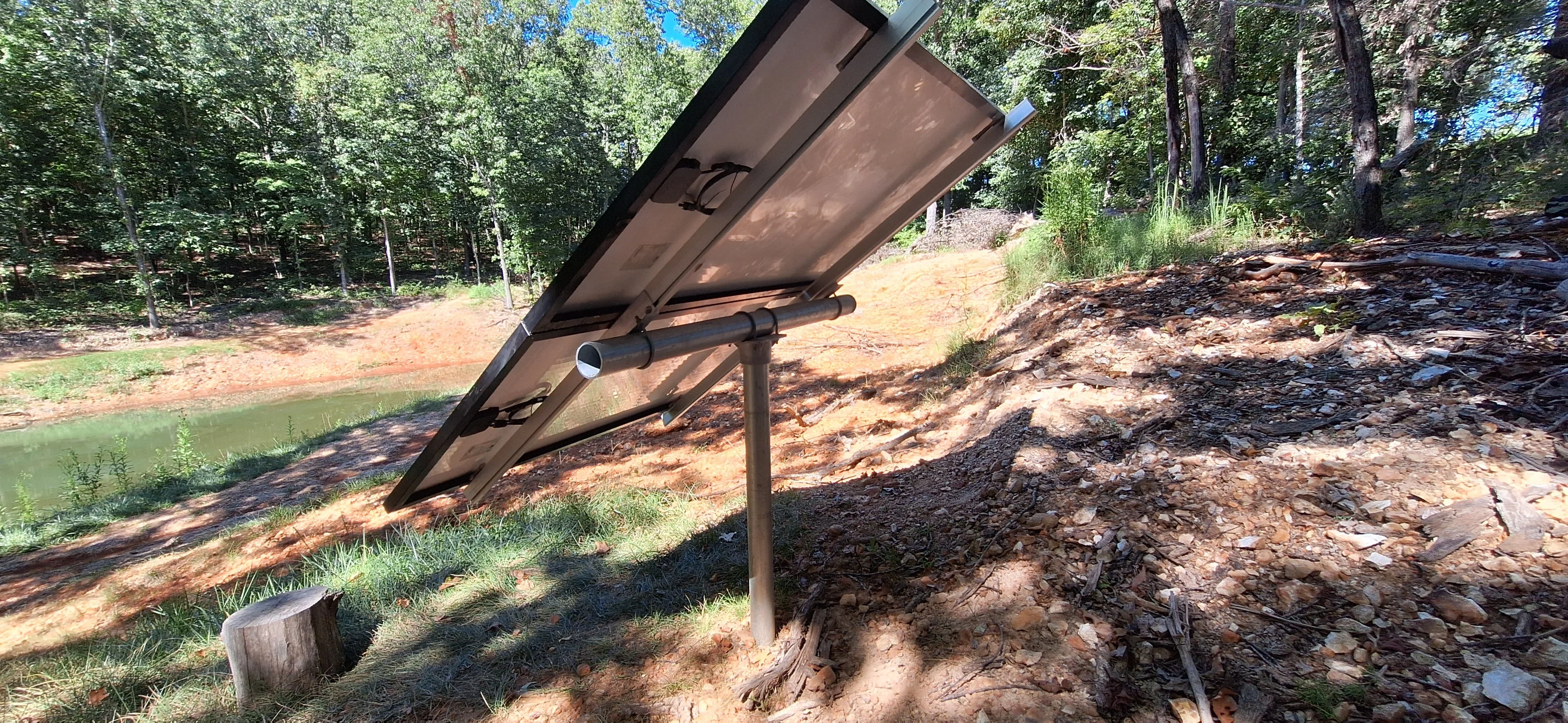 Adjustable Solar Panel 3" Pole Mount - 2x Solar Panels (Without Modules) - Image 4