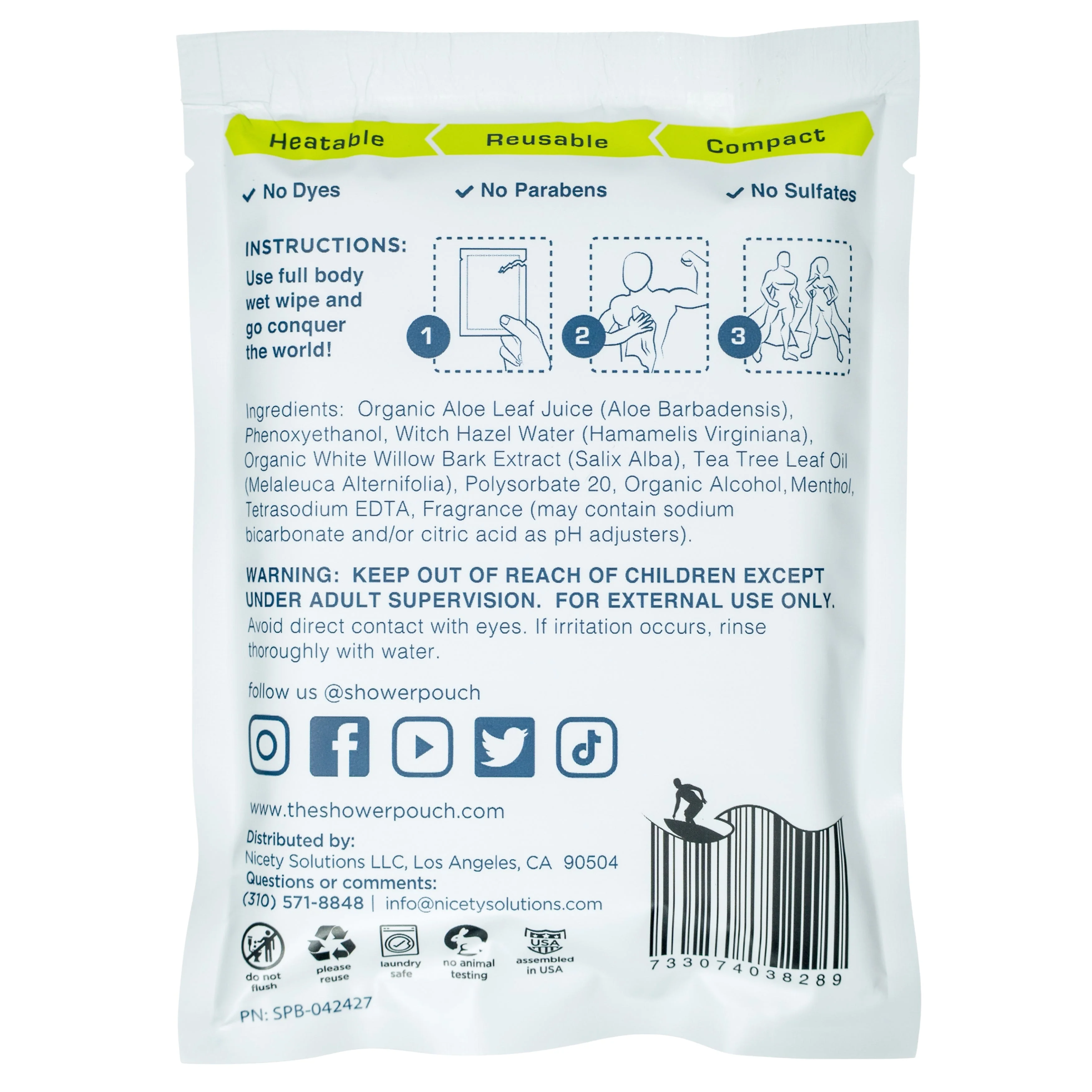 Adventure Sampler Kit: 4 Shower Pouches, 1 Hand Sanitizer (80%), and 1 Deodorant - Image 14