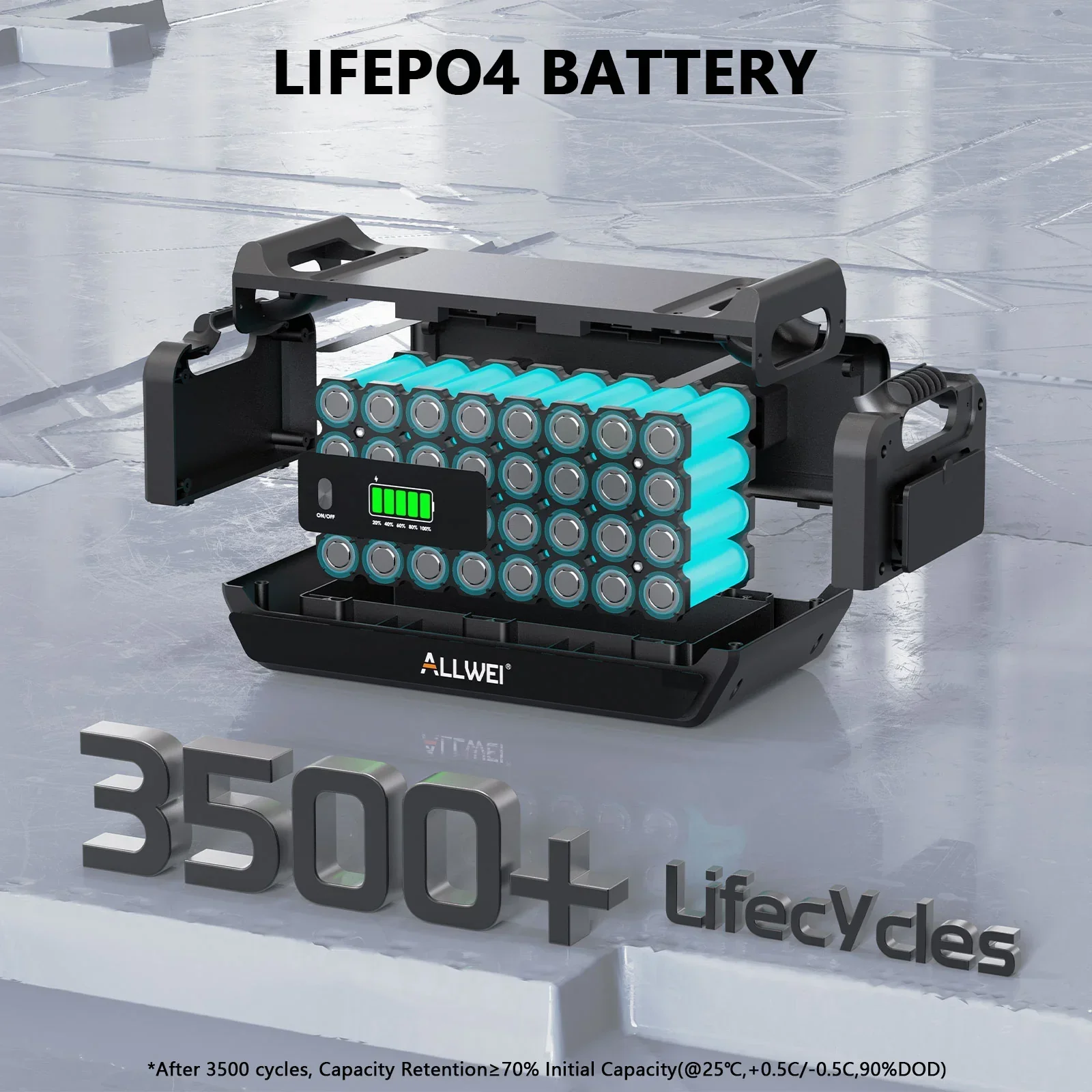 ALLWEI B200 PRO Expansion Battery for PPS2400 Power Stations - Image 6