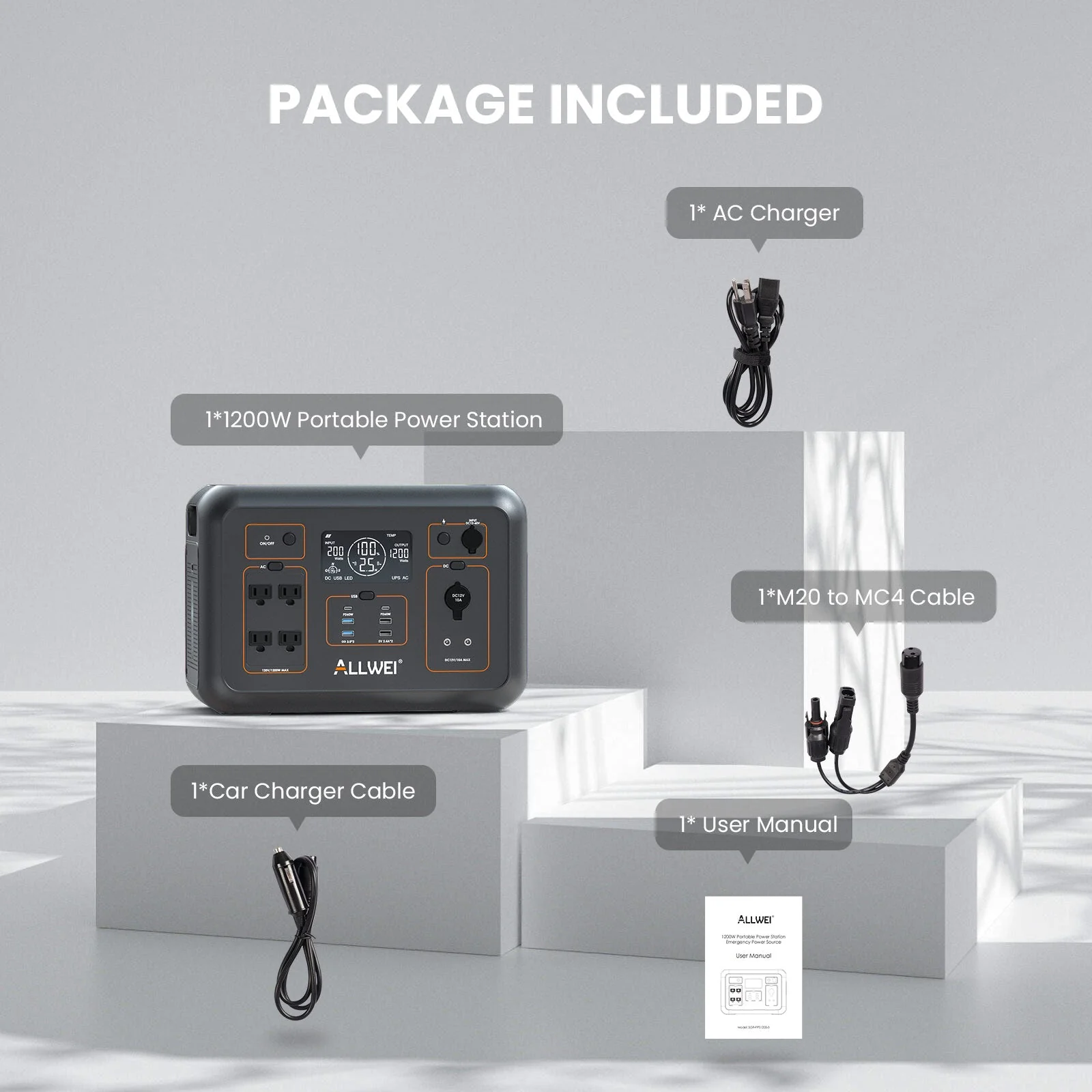 ALLWEI PPS1200 Portable Power Station - 1008Wh | 1200W - Image 7