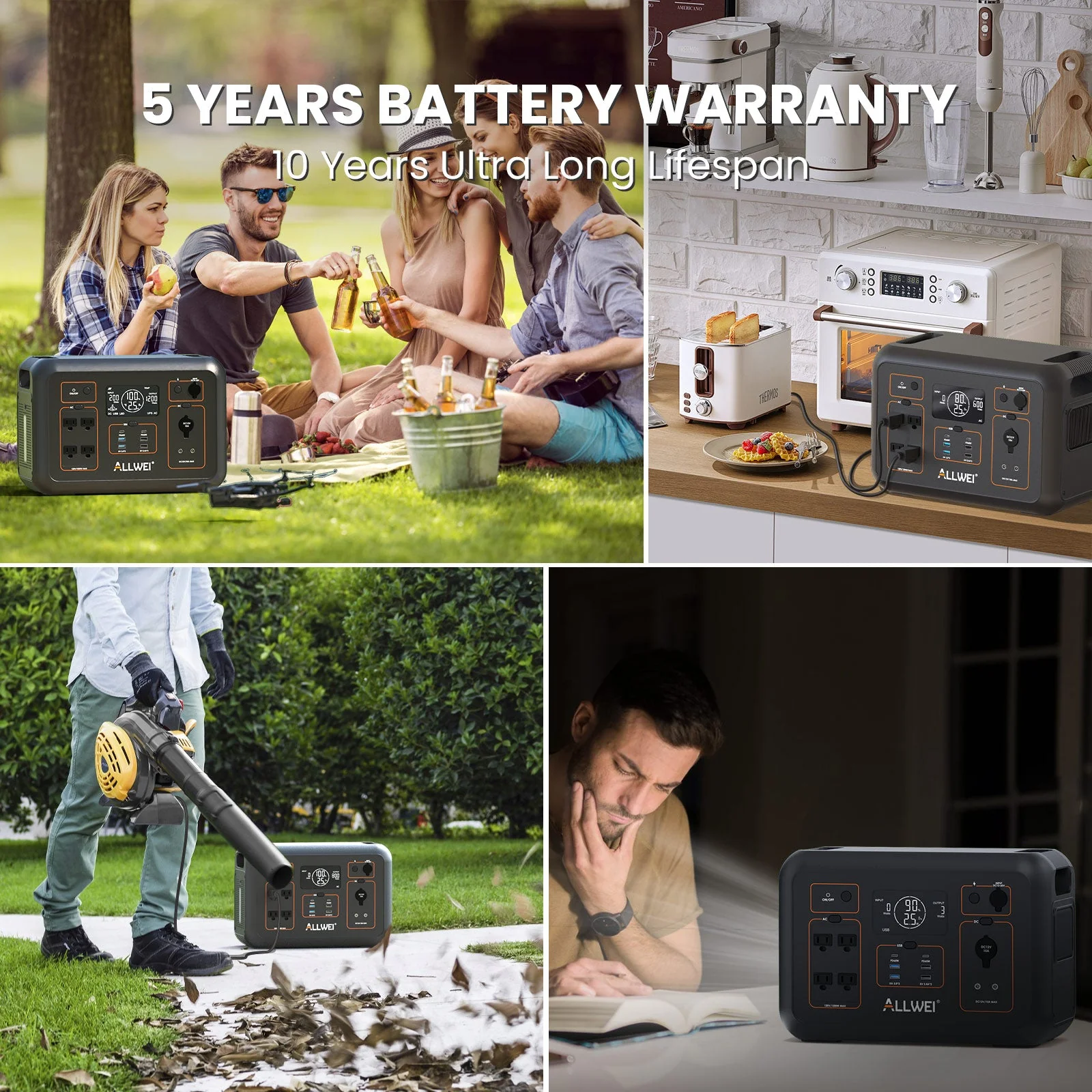 ALLWEI PPS1200 Portable Power Station - 1008Wh | 1200W - Image 9