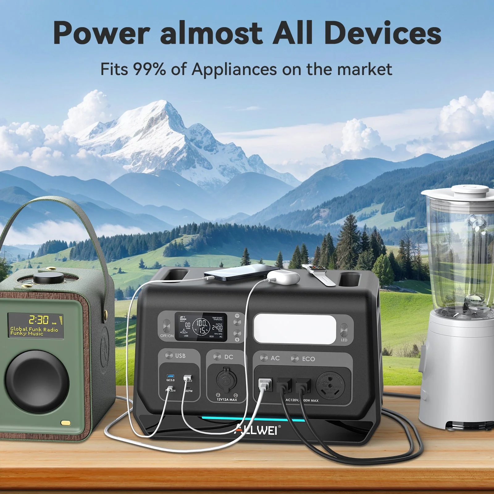 ALLWEI PPS2400+3* B200 PRO | Home Battery Backup up to 8kWh - Image 8