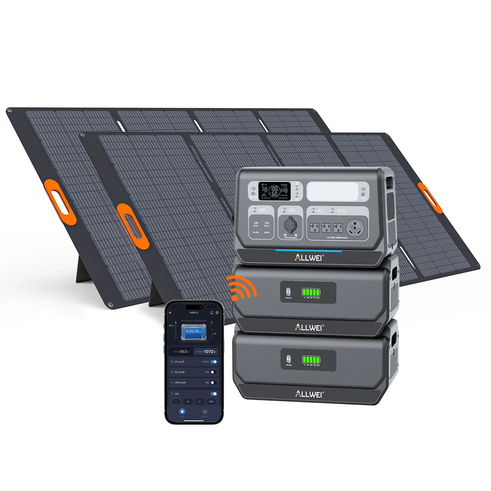 ALLWEI PPS2400+1* B200 PRO | Home Battery Backup up to 4kWh - Image 15