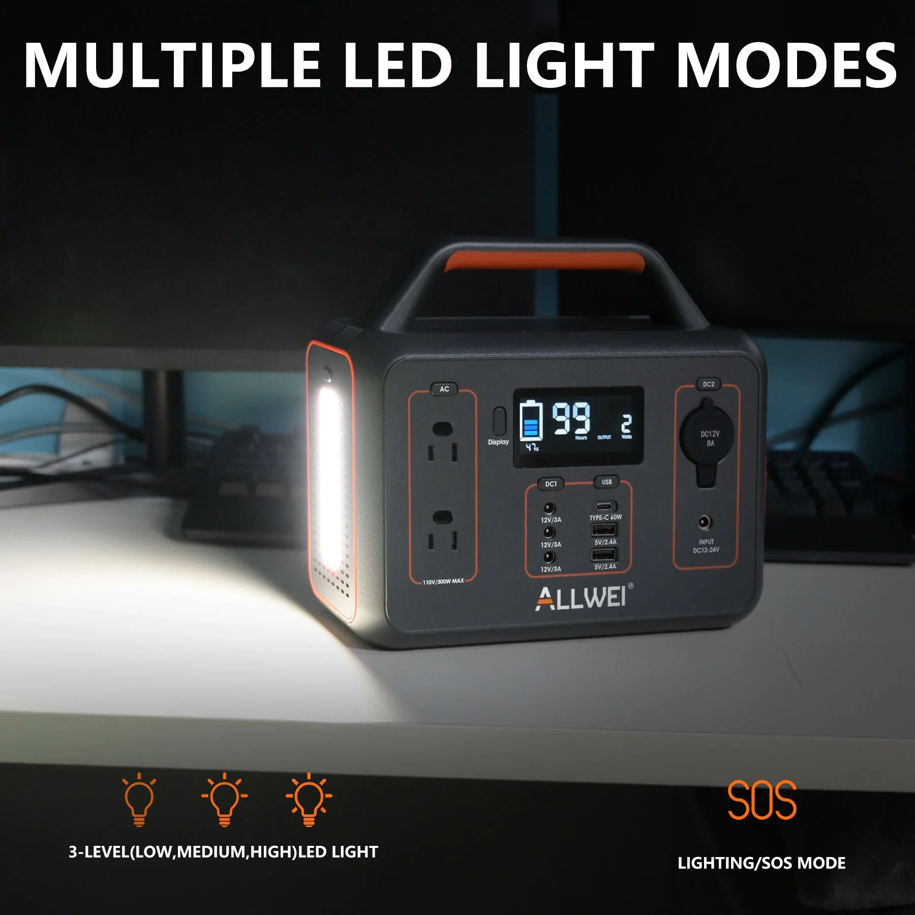 ALLWEI PPS300 Portable Power Station - 300W | 280Wh - Image 7
