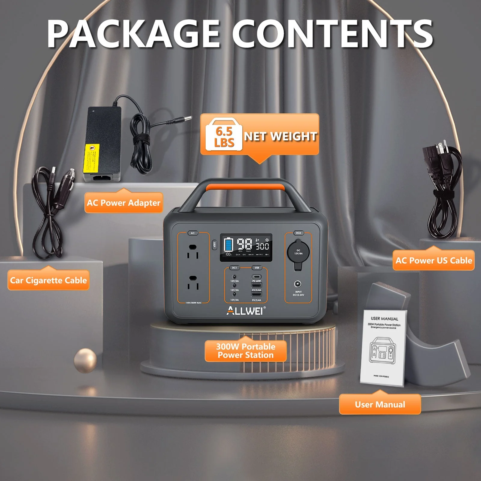 ALLWEI PPS300 Portable Power Station - 300W | 280Wh - Image 8