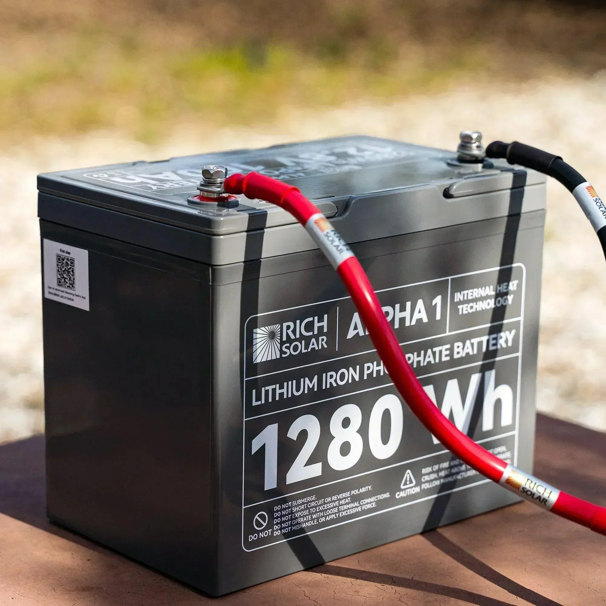 Rich Solar ALPHA 1 | 12V 100Ah LiFePO4 Battery | Powerful 12V Lithium Battery for RVs, Trailers, Vans, Boats, Off-Grid | 5,000 Lifetime Cycles | Bluetooth and Internal Heat Technology - Image 3