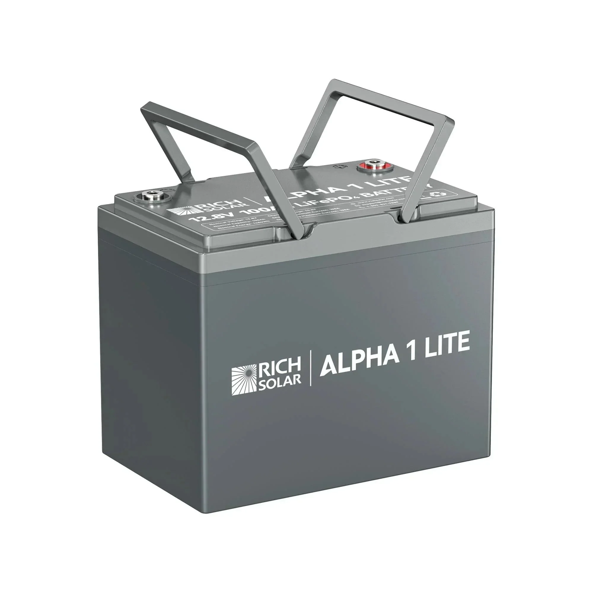 Rich Solar ALPHA 1 LITE | 12V 100Ah LiFePO4 Battery | Lightweight 12V Lithium Battery for RVs, Trailers, Vans, Boats, Off-Grid | 4,000 Lifetime Cycles | Best Value - Image 3