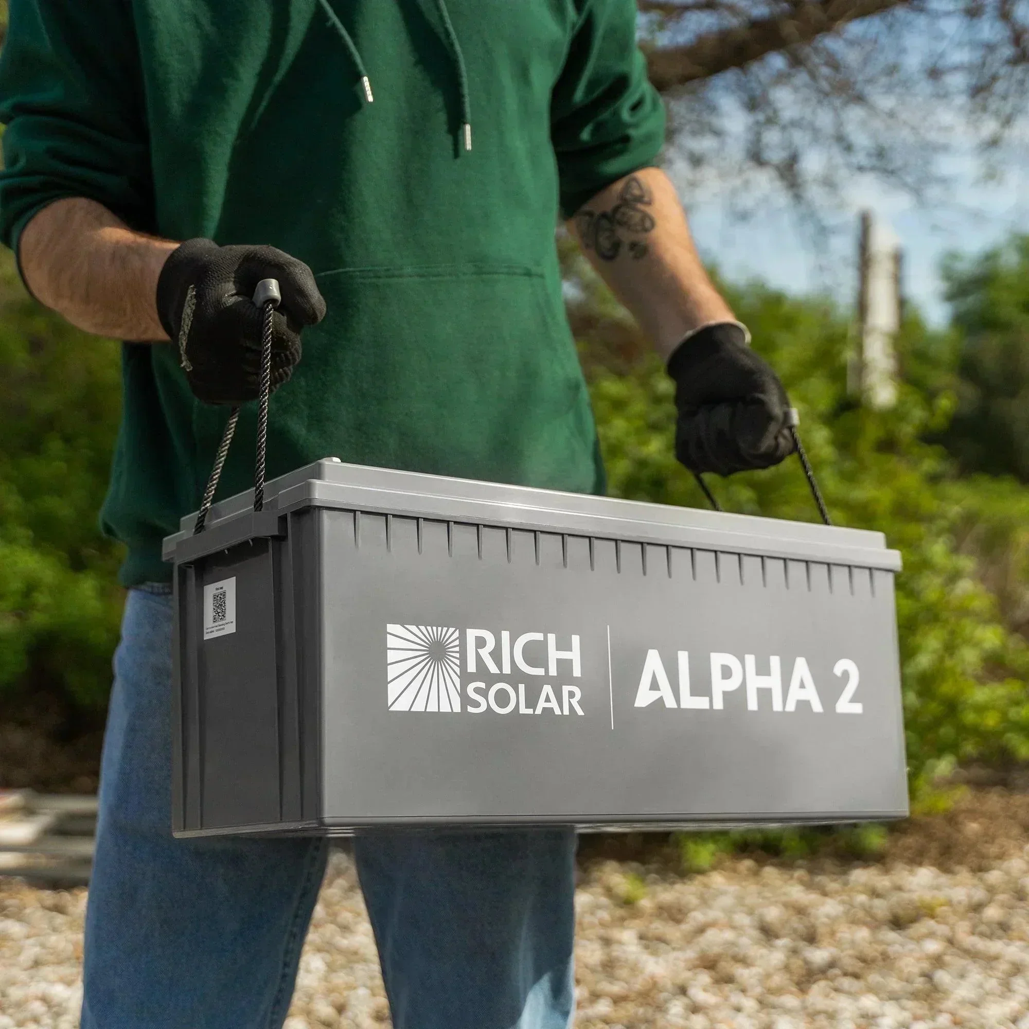 Rich Solar ALPHA 2 | 12V 200Ah LiFePO4 Battery | Powerful 12V Lithium Battery for RVs, Trailers, Vans, Boats, Off-Grid | 5,000 Lifetime Cycles | Bluetooth and Internal Heat Technology - Image 2
