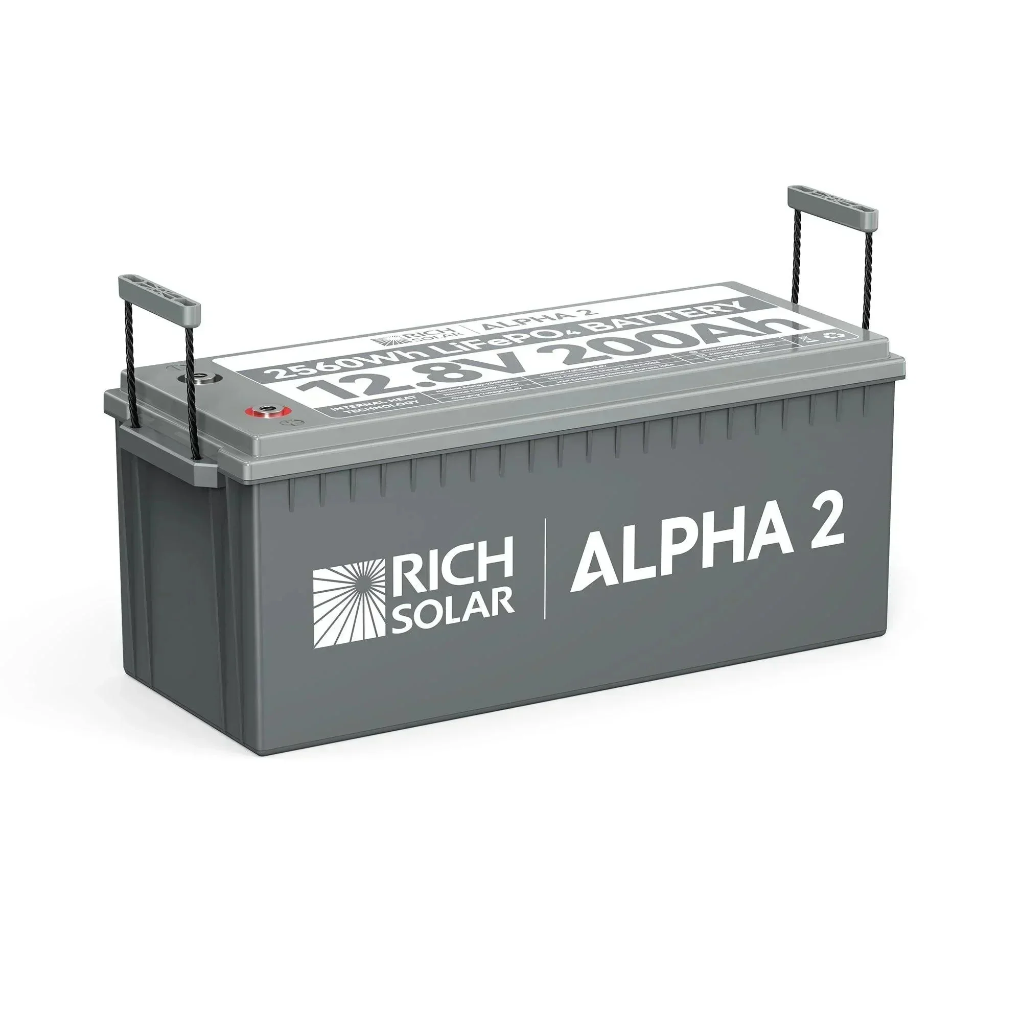 Rich Solar ALPHA 2 | 12V 200Ah LiFePO4 Battery | Powerful 12V Lithium Battery for RVs, Trailers, Vans, Boats, Off-Grid | 5,000 Lifetime Cycles | Bluetooth and Internal Heat Technology - Image 5