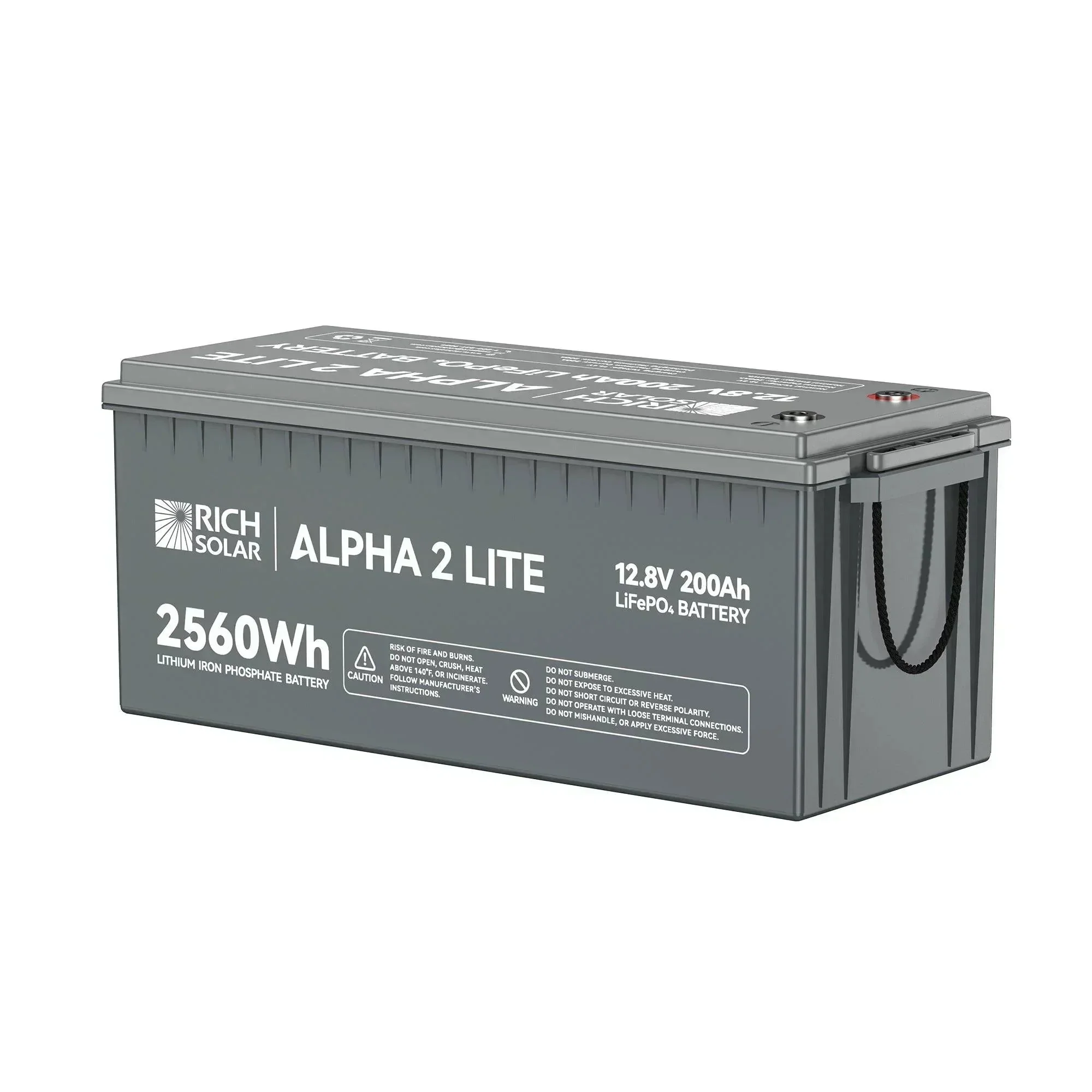 Rich Solar ALPHA 2 LITE | 12V 200Ah LiFePO4 Battery | Best 12V Deep Cycle Lithium Battery for RVs, Trailers, Vans, Boats, Off-Grid | 4,000 Lifetime Cycles | Best Value - Image 2