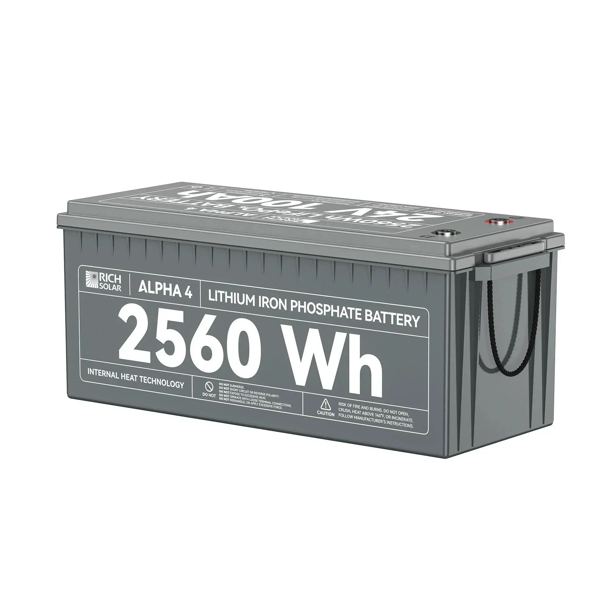 Rich Solar ALPHA 4 | 24V 100Ah LiFePO4 Battery | Powerful 12V Lithium Battery for RVs, Trailers, Vans, Boats, Off-Grid | 5,000 Lifetime Cycles | Bluetooth and Internal Heat Technology - Image 2