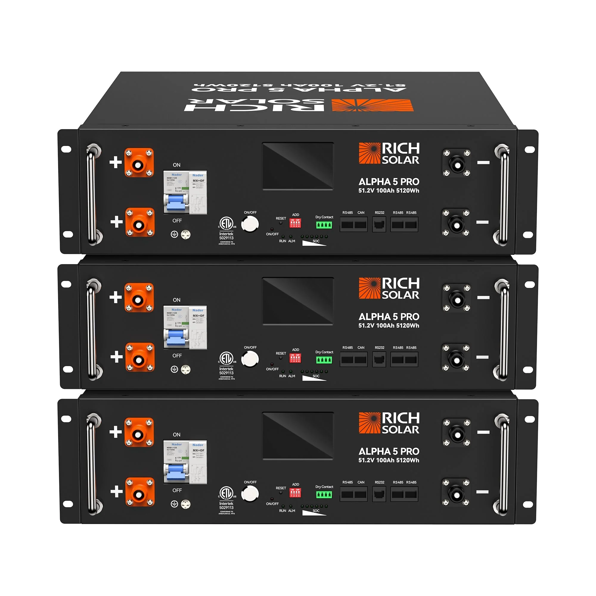 Rich Solar ALPHA 5 PRO 51.2V 100Ah LiFePO4 Battery Premium 48V Server Rack Lithium Battery for Residential, Commercial, RVs, Off-Grid - Image 15