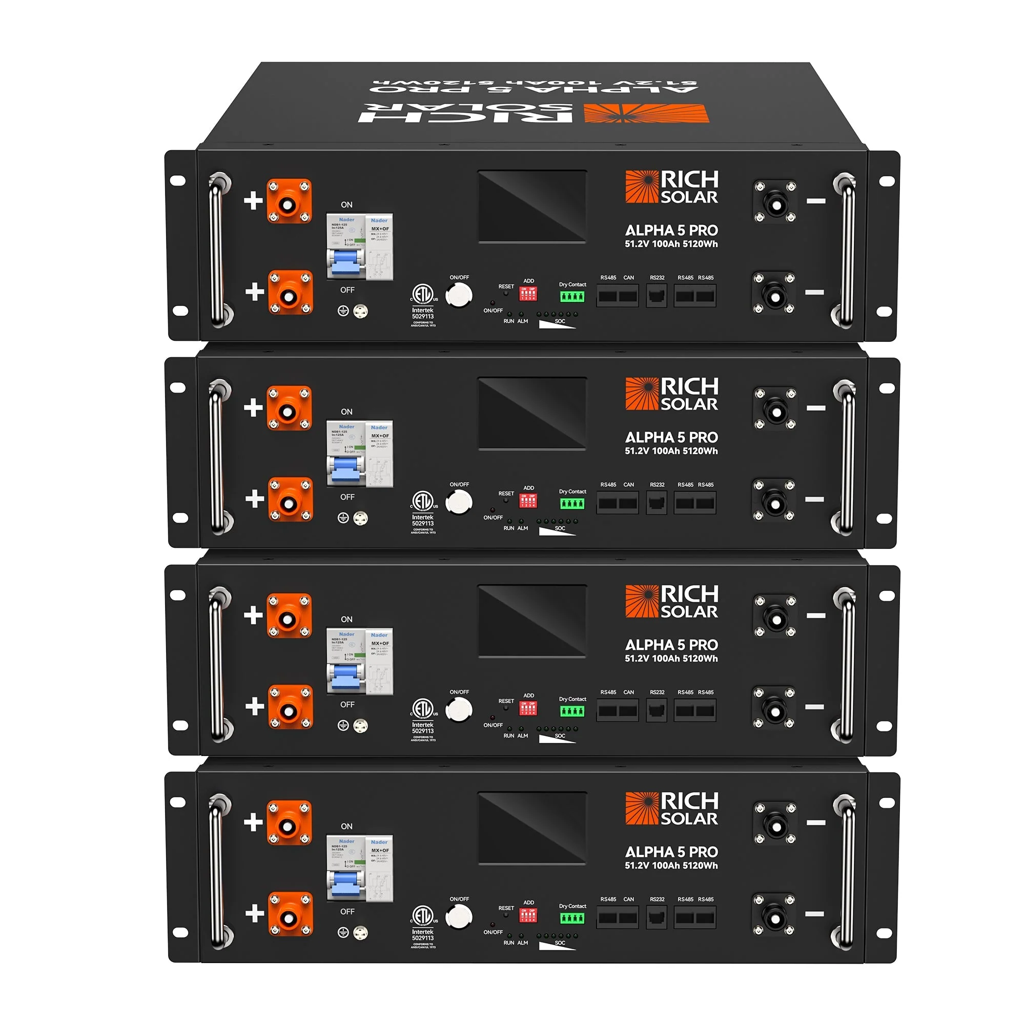 Rich Solar ALPHA 5 PRO 51.2V 100Ah LiFePO4 Battery Premium 48V Server Rack Lithium Battery for Residential, Commercial, RVs, Off-Grid - Image 16