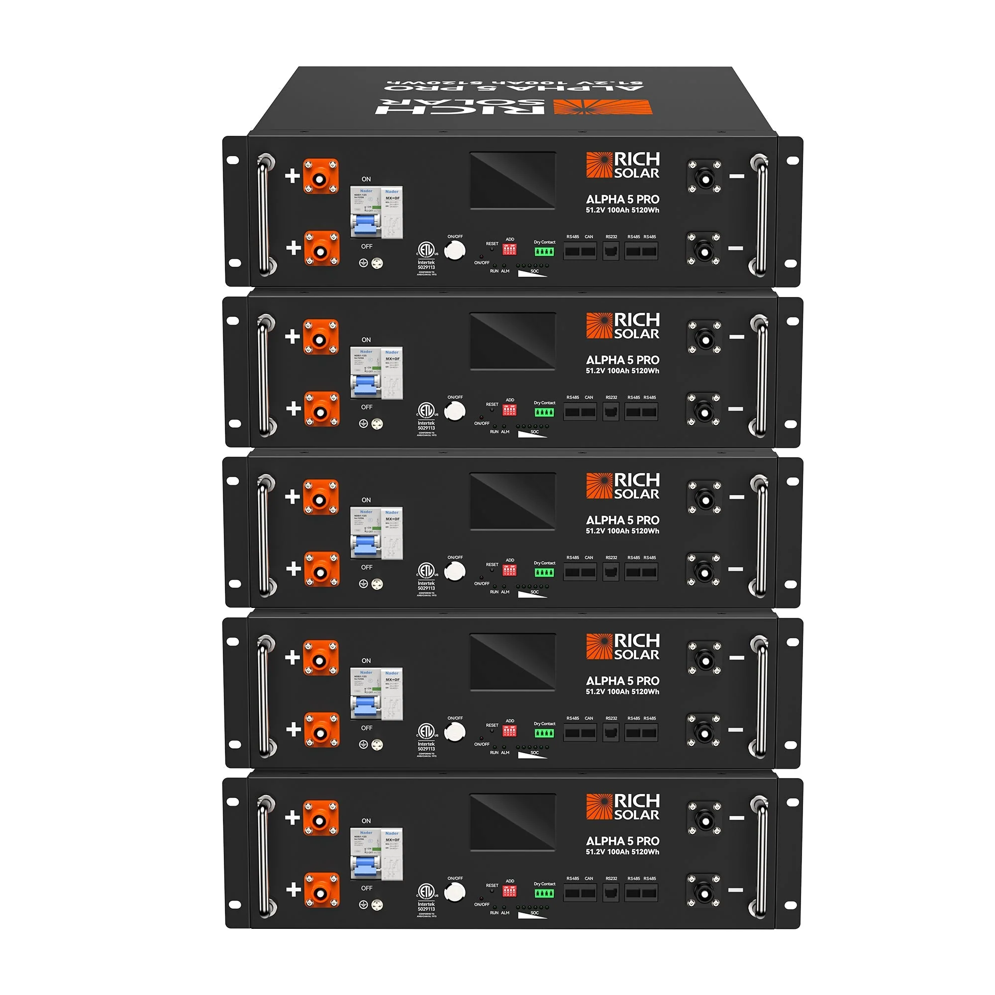 Rich Solar ALPHA 5 PRO 51.2V 100Ah LiFePO4 Battery Premium 48V Server Rack Lithium Battery for Residential, Commercial, RVs, Off-Grid - Image 17