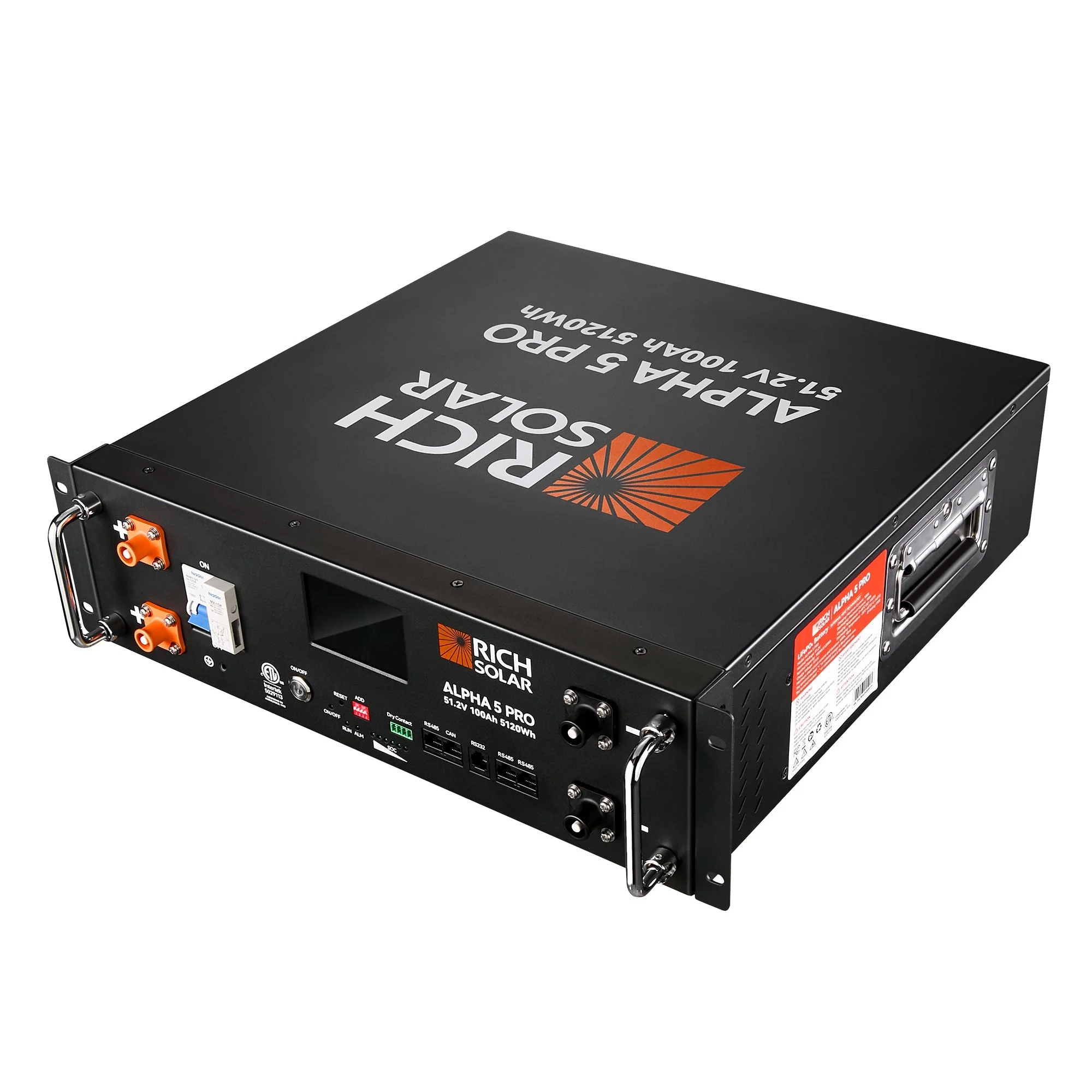 Rich Solar ALPHA 5 PRO 51.2V 100Ah LiFePO4 Battery Premium 48V Server Rack Lithium Battery for Residential, Commercial, RVs, Off-Grid - Image 3