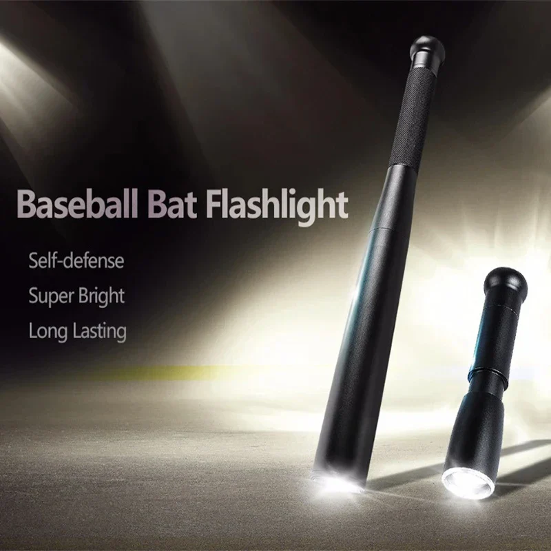 Aluminum Alloy Waterproof LED Flashlight with Bat-Style Handle – Super Bright Light - Image 2