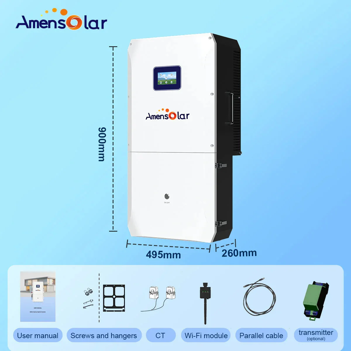 AmenSolar N3H-X16US 16KW Split Phase Hybrid Solar Inverter - Image 4