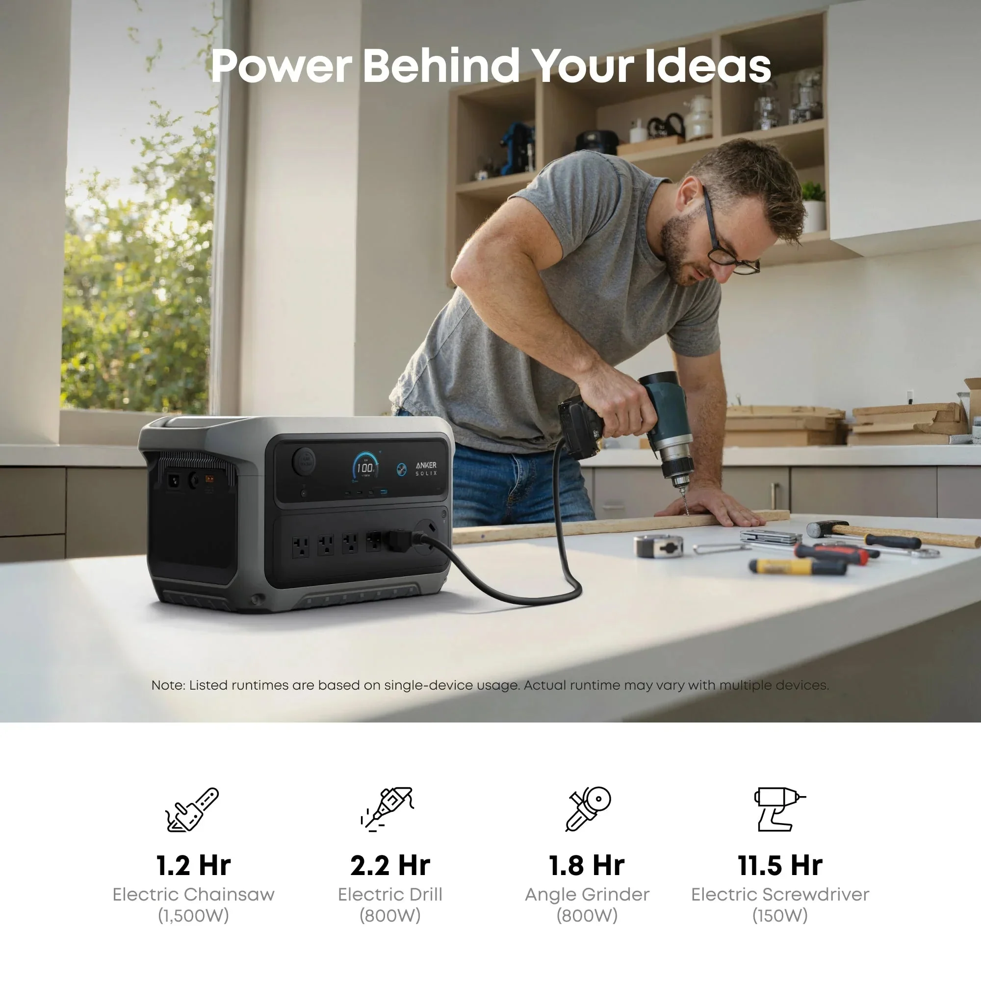 Anker SOLIX C2000 Gen2 Portable Power Station + Car Alternator Charger - Image 13