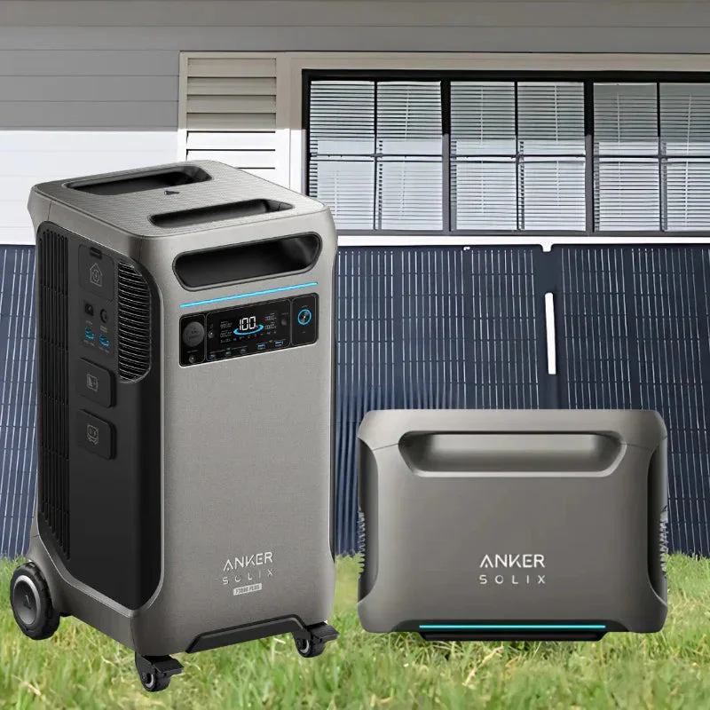 Anker SOLIX F3800 Plus Portable Power Station + Extra Battery + 400W Solar Panel - Image 2