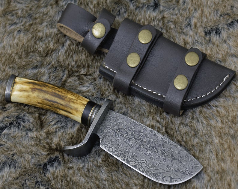 Antler Horn Hunting Knife - Image 2