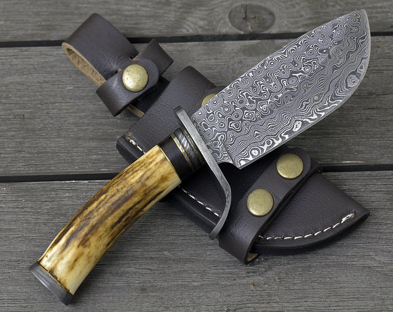 Antler Horn Hunting Knife - Image 3