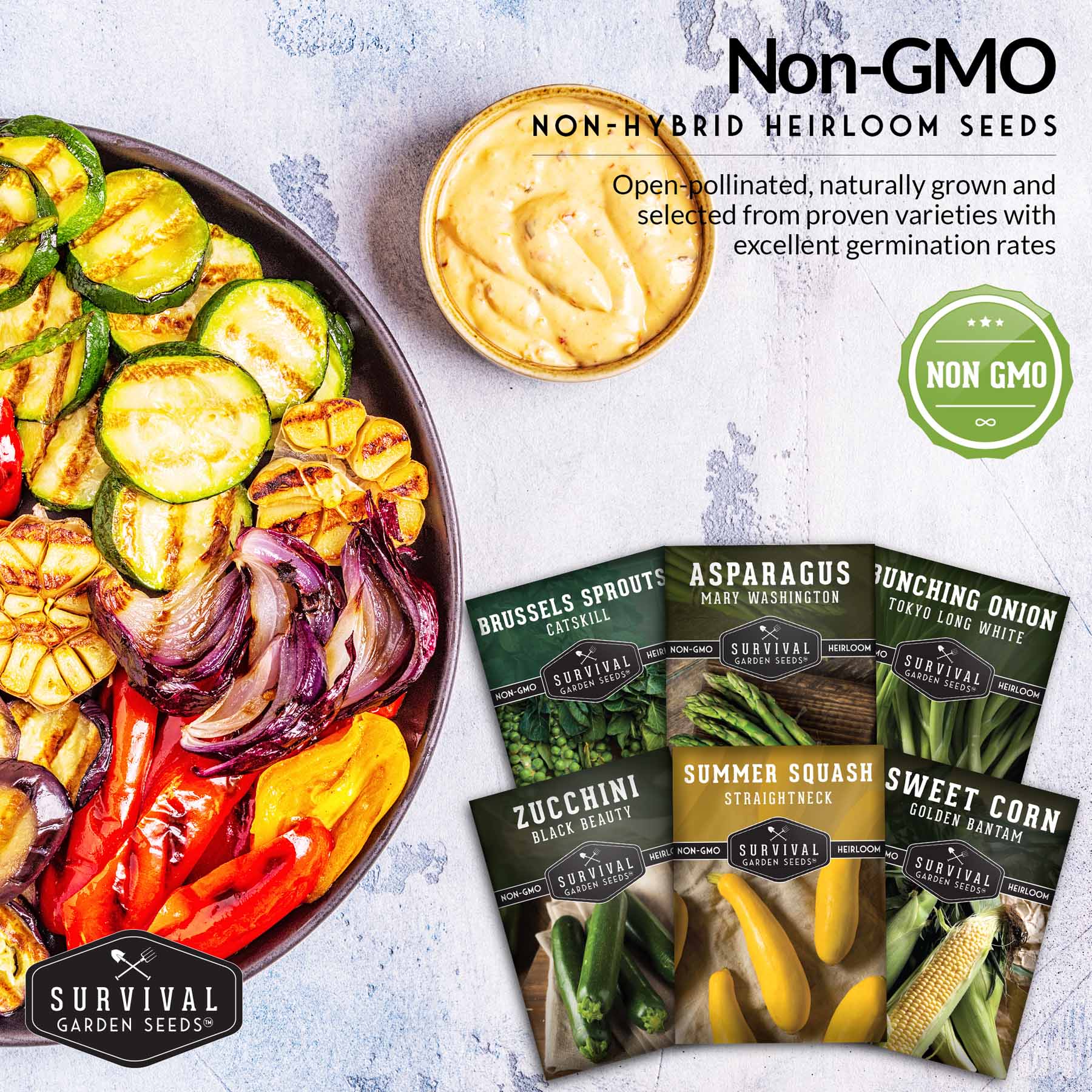 Barbecue Vegetable Seed Collection – 6 Heirloom Grilling Favorites for Summer Cookouts - Image 5