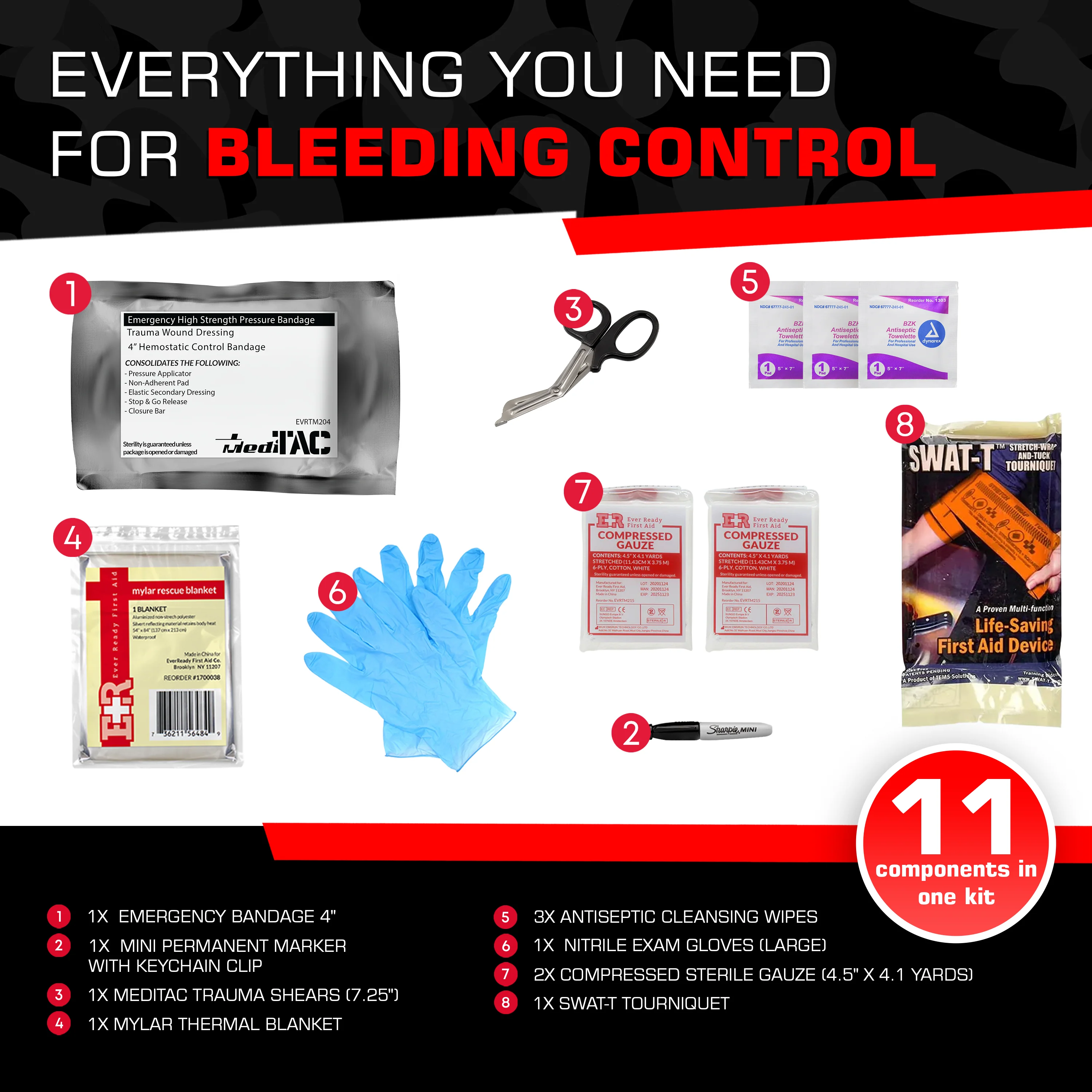 Basic Bleeding Control Kit with SWAT-T Tourniquet - Image 10