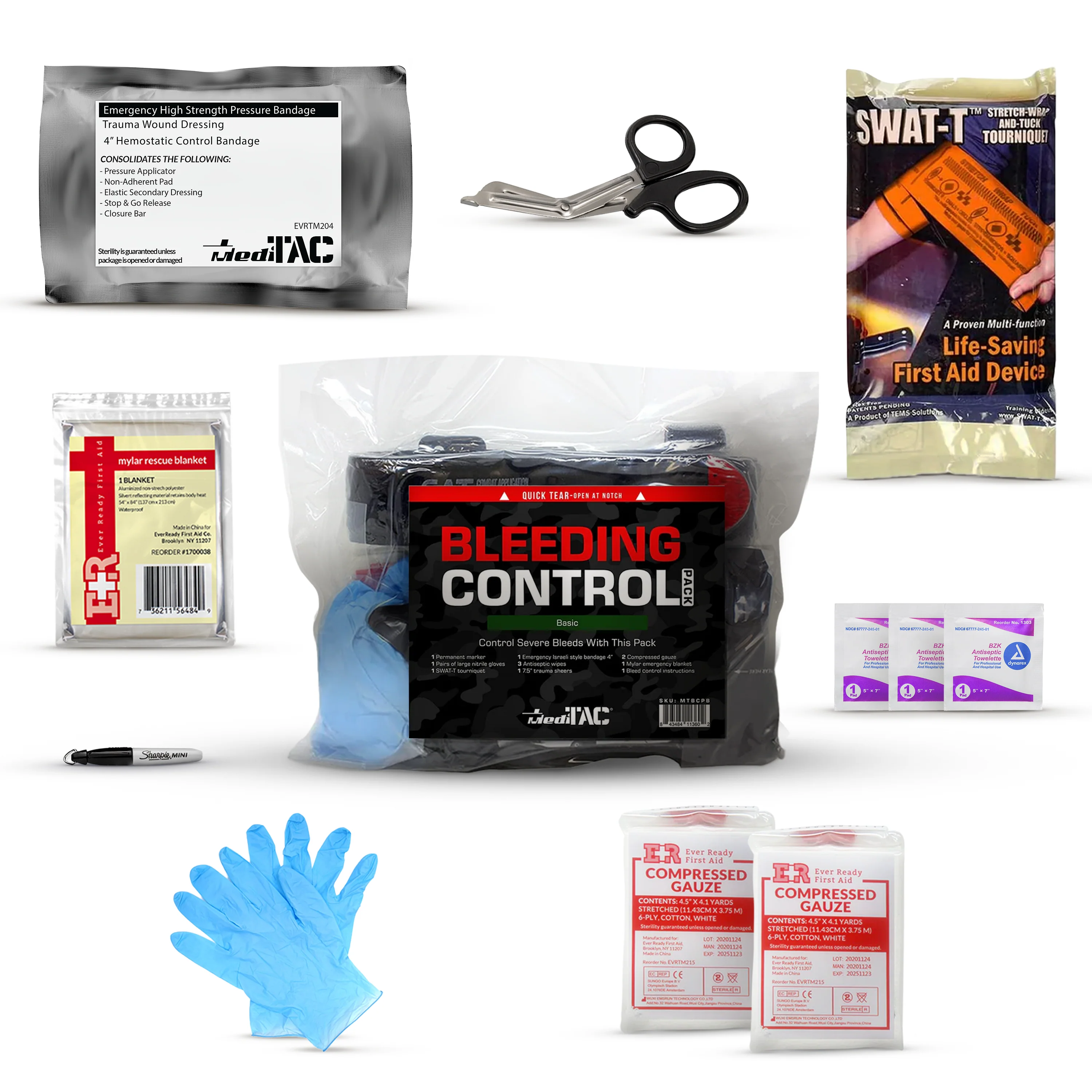 Basic Bleeding Control Kit with SWAT-T Tourniquet - Image 3