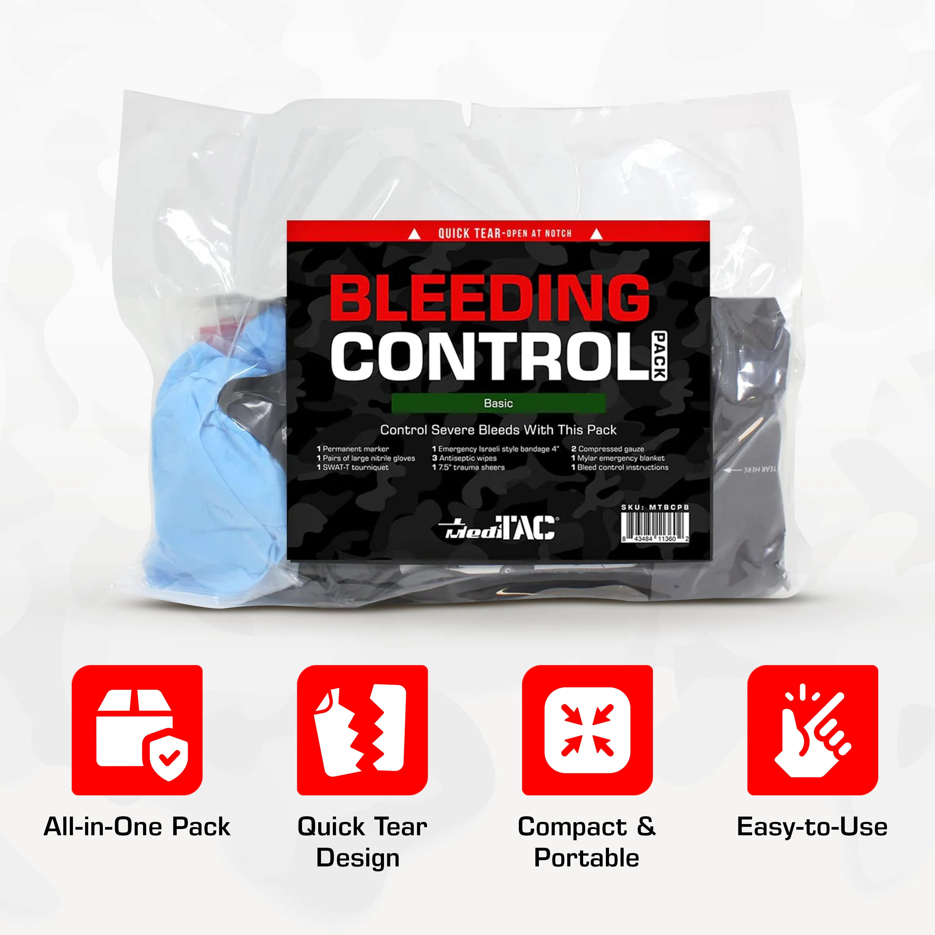 Basic Bleeding Control Kit with SWAT-T Tourniquet - Image 9
