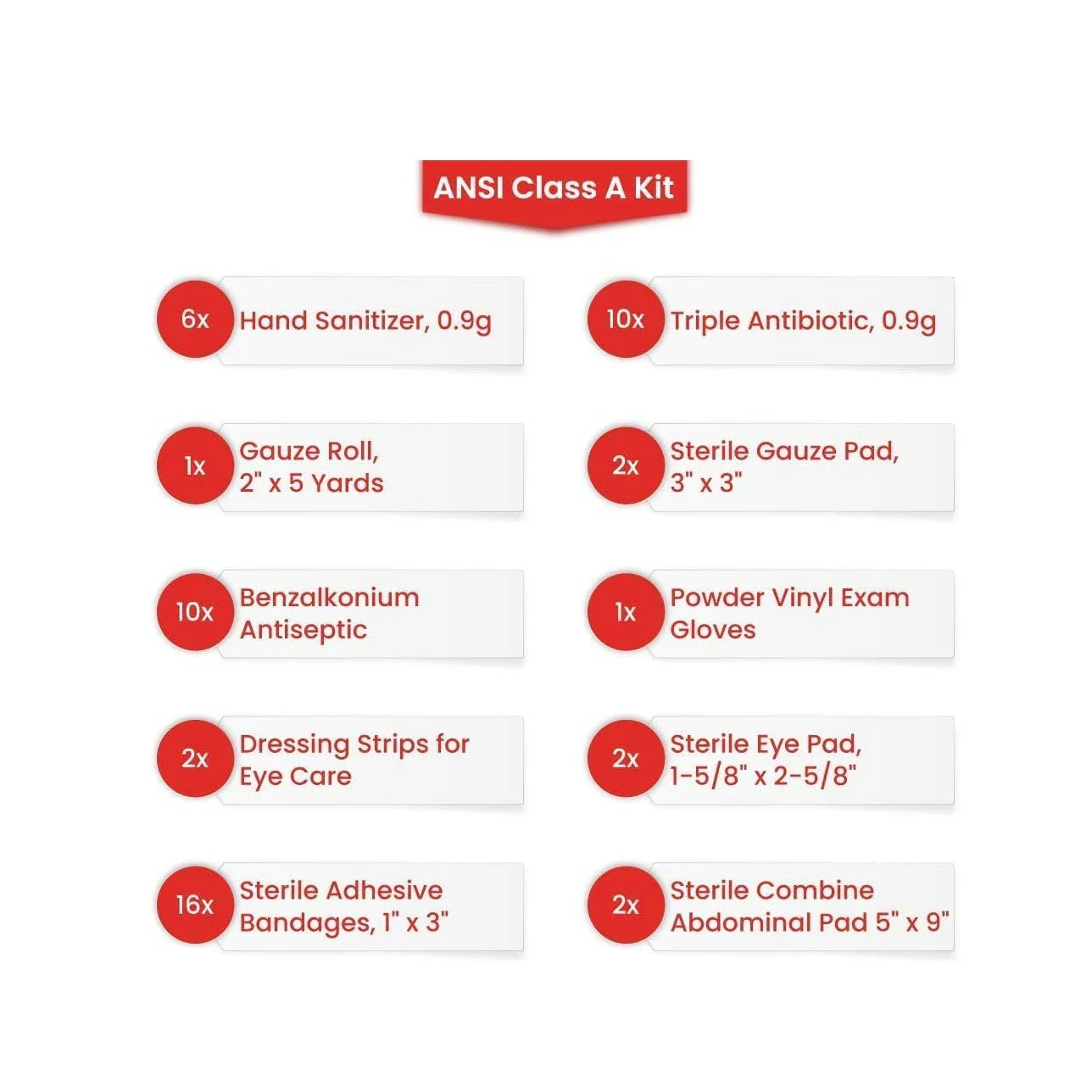 Basic First Aid Kit - ANSI Class A - Image 4