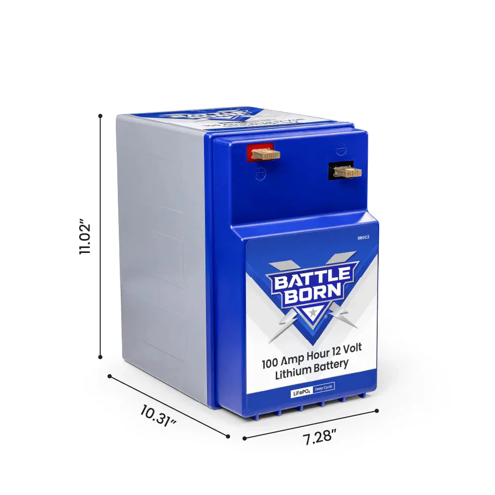 Battle Born 100Ah 12V GC2 LiFePO4 Deep Cycle Battery - Image 2