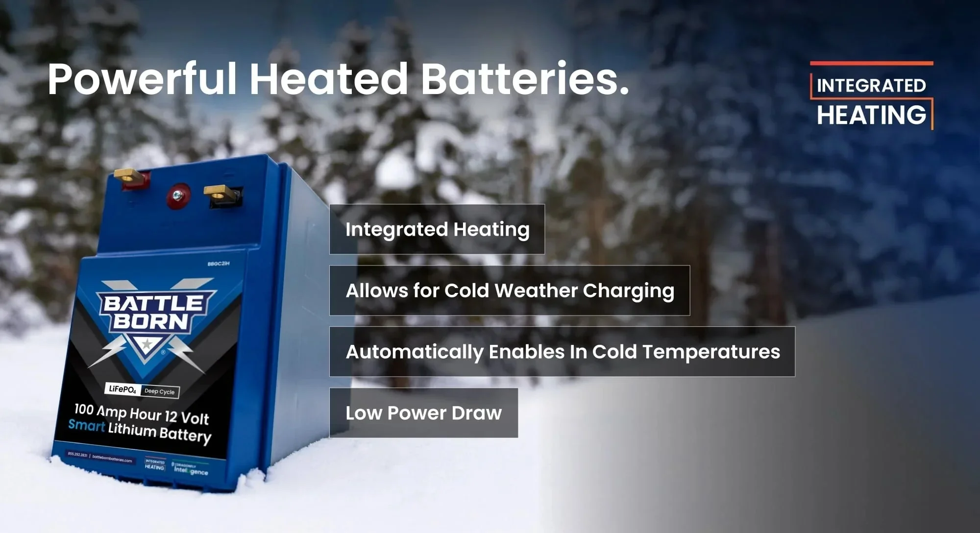 Battle Born 100Ah 12V GC2 Smart Heated LiFePO4 Deep Cycle Battery Kit - Image 17