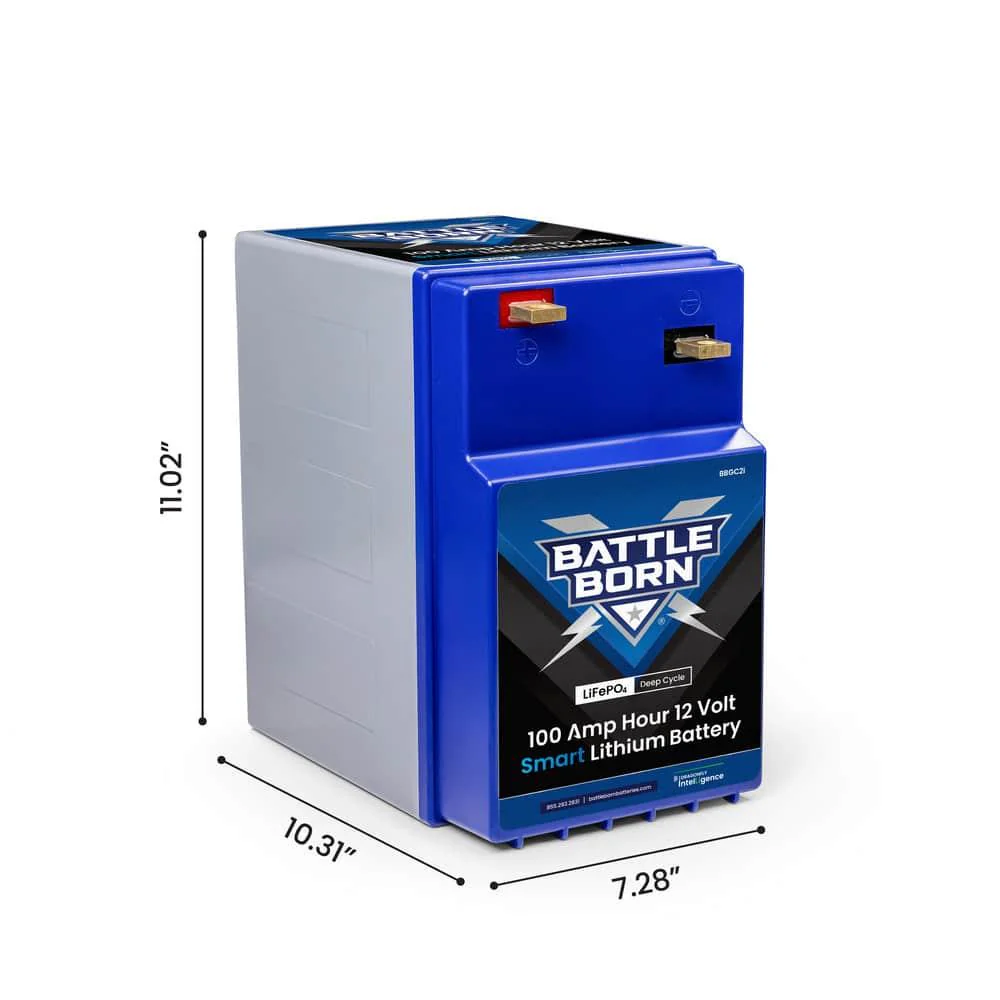 Battle Born 100Ah 12V GC2 Smart LiFePO4 Deep Cycle Battery - Image 2
