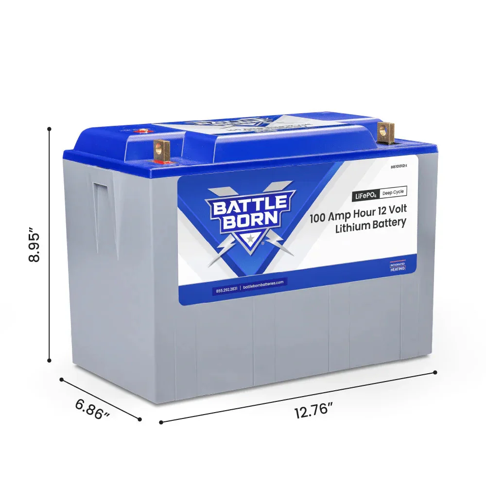 Battle Born 100Ah 12V LiFePO4 Heated Battery Kit - Image 2