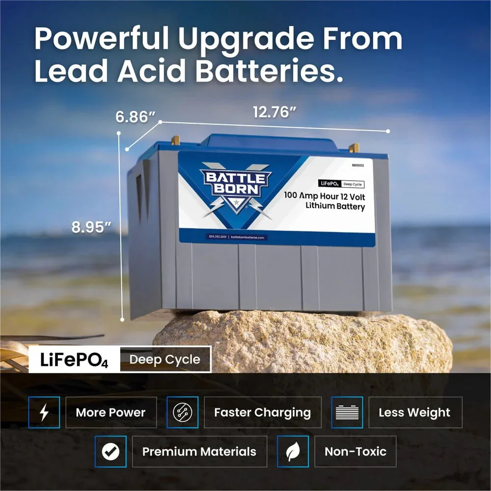 Battle Born 100Ah 12V LiFePO4 Heated Battery Kit - Image 4