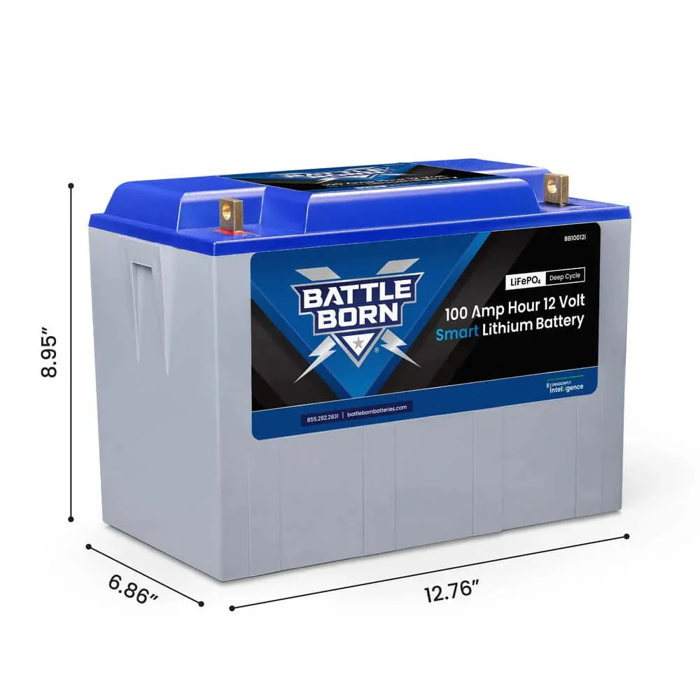 Battle Born 100Ah 12V Smart LiFePO4 Deep Cycle Battery - Image 2