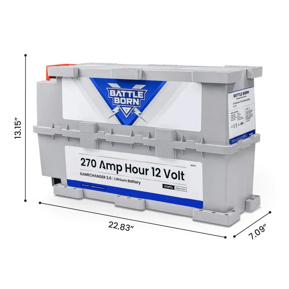 Battle Born 270Ah 12V LiFePO4 Deep Cycle GC3 Battery - Image 4
