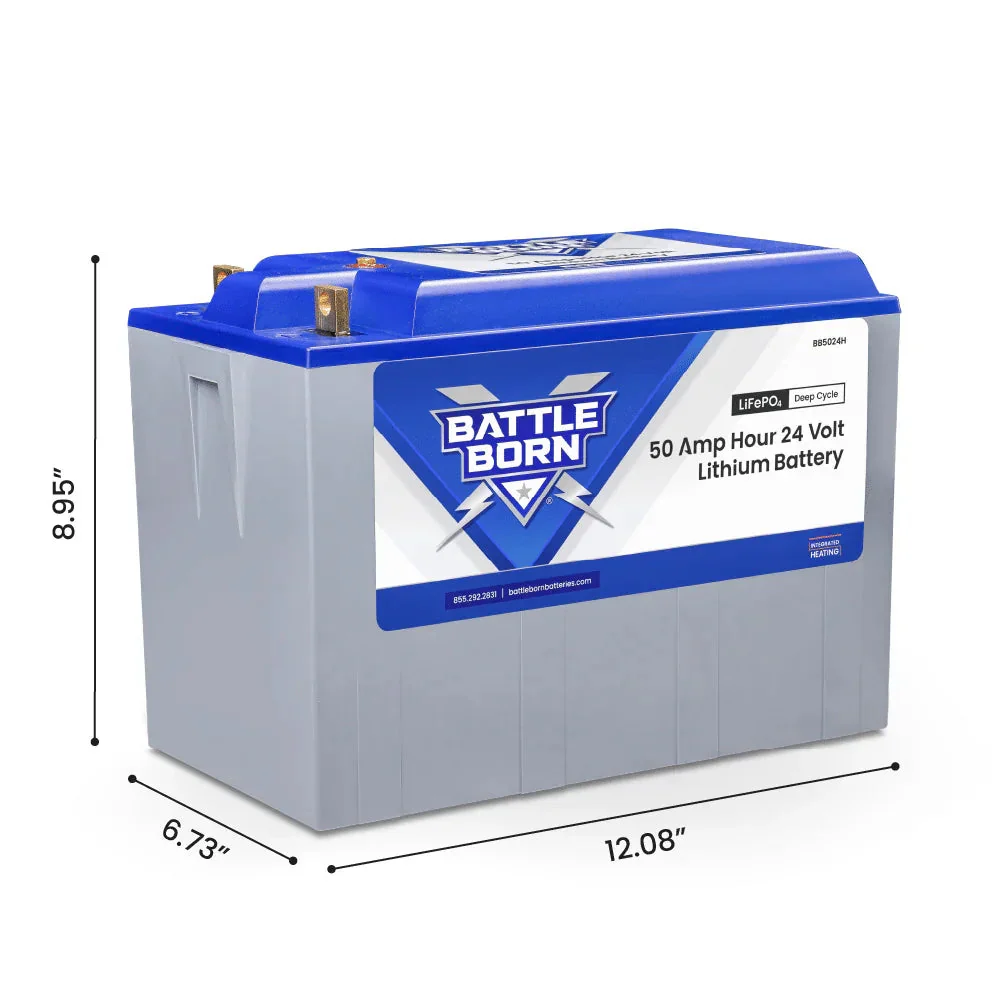 Battle Born 50Ah 24V LiFePO4 Heated Battery Kit - Image 2