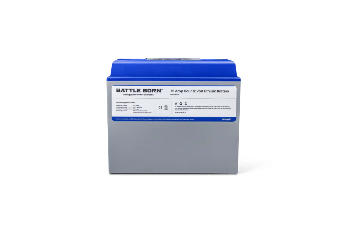 Battle Born 75Ah 12V Group 24 LiFePO4 Deep Cycle Battery - Image 17