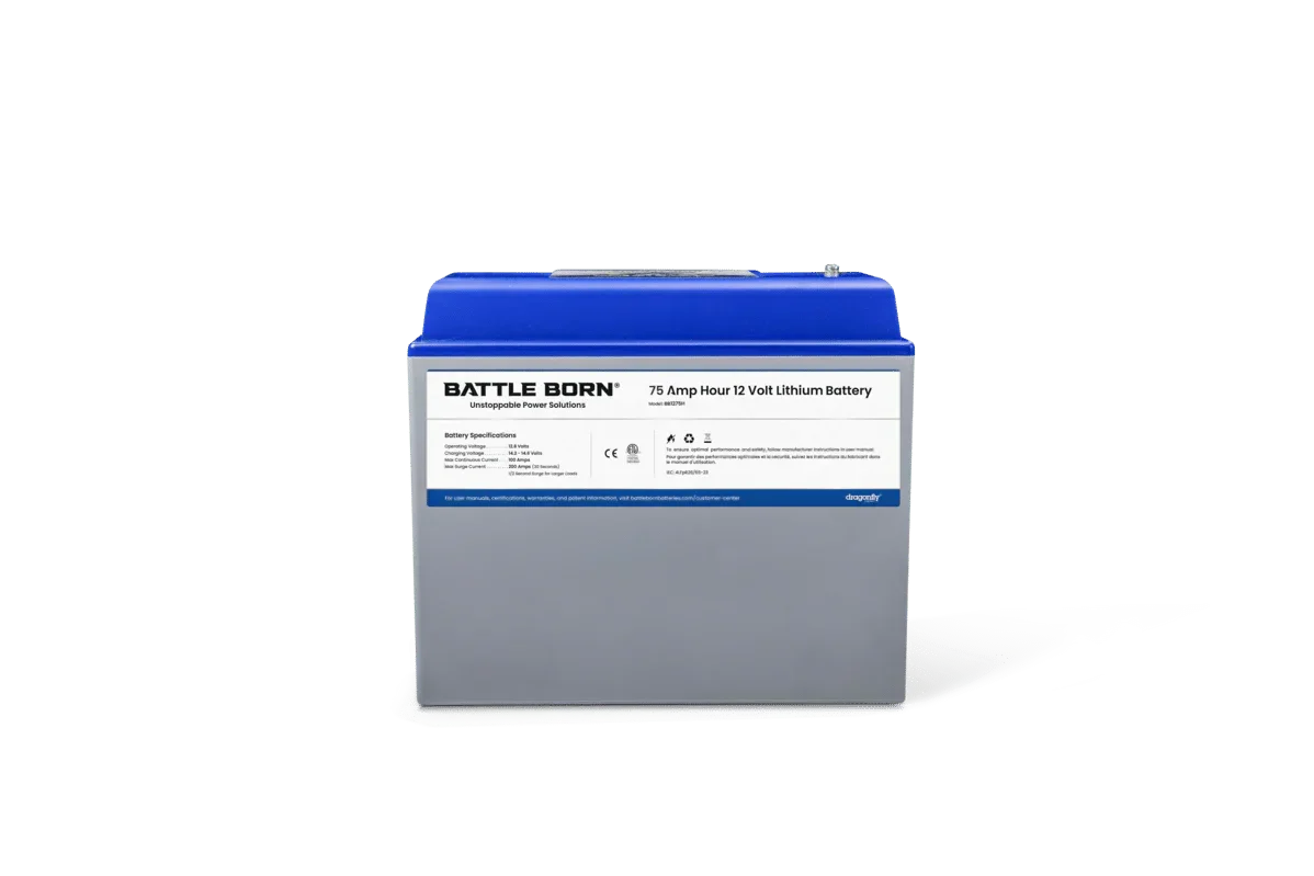 Battle Born 75Ah 12V Group 24 LiFePO4 Heated Battery Kit - Image 17