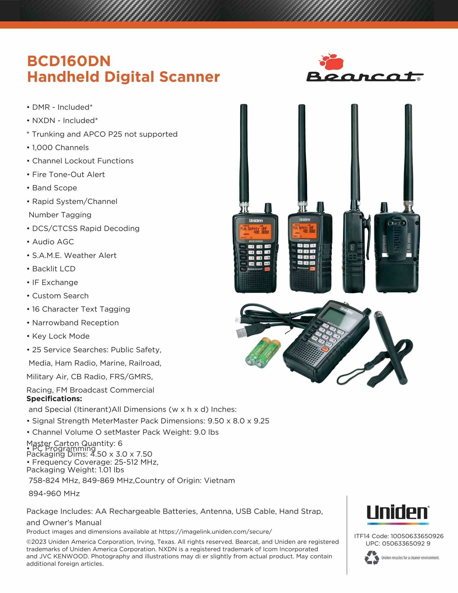 BCD160DN Uniden Police Scanner - Image 17