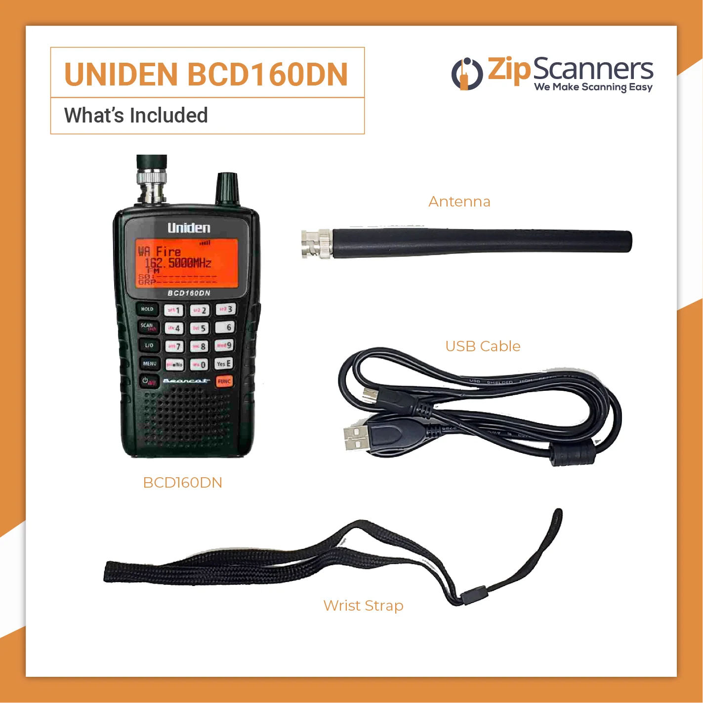 BCD160DN Uniden Police Scanner - Image 3