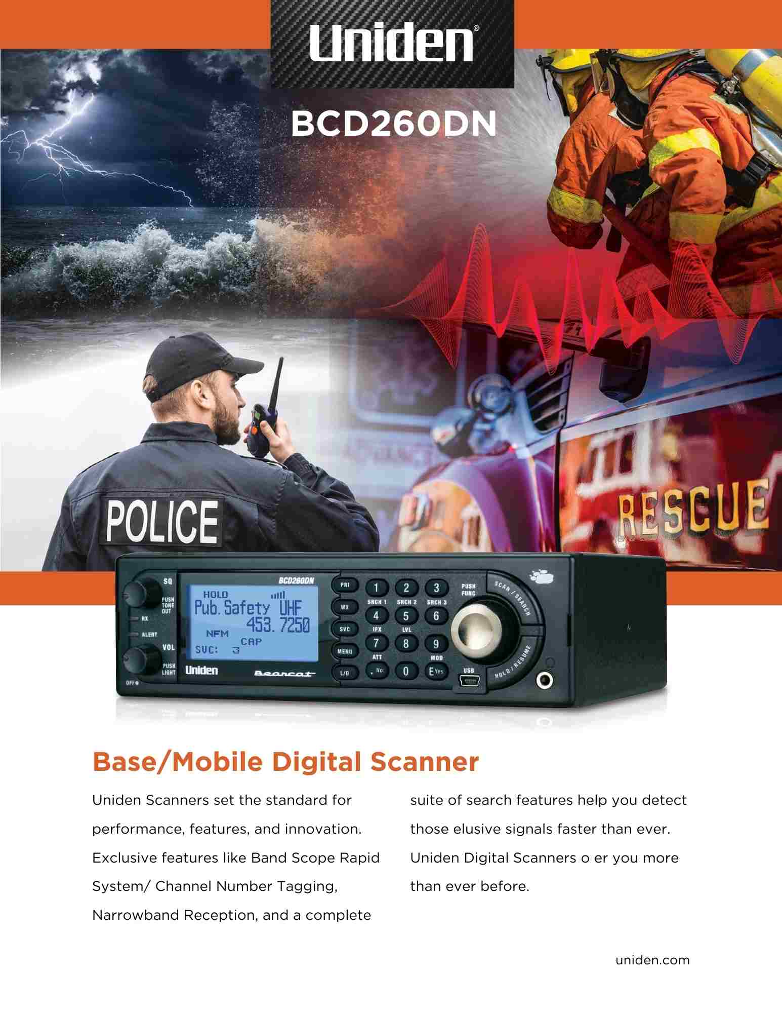 BCD260DN Uniden Police Scanner - Image 8