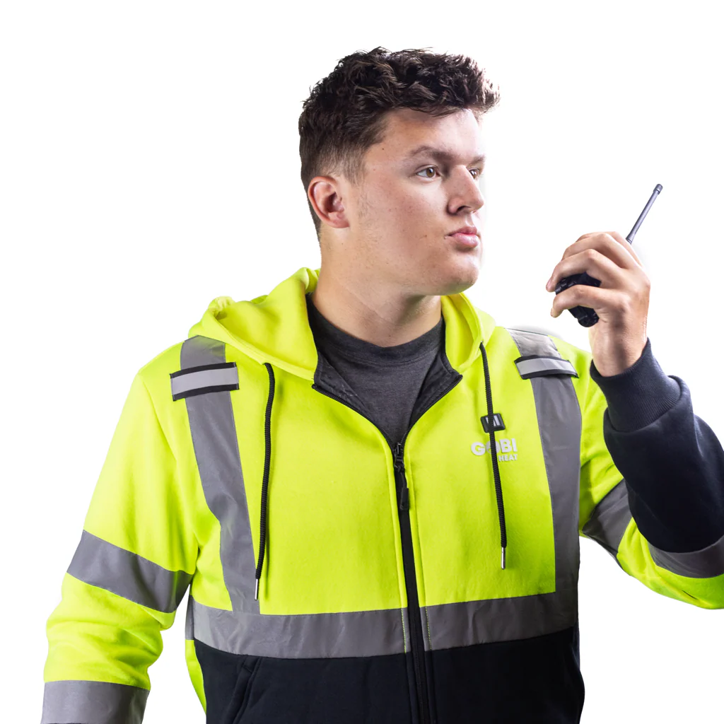 Beam Men's Workwear Heated High-Vis Hoodie - Image 5