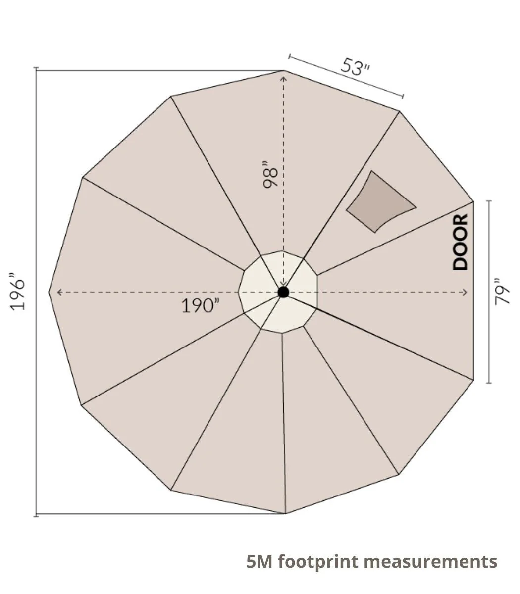 Bell Tent Tarp Footprint | 5M (16.4') - Image 4