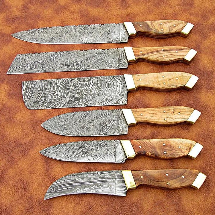 Best New Custom Handmade Damascus Steel Kitchen Knives Set - Image 3