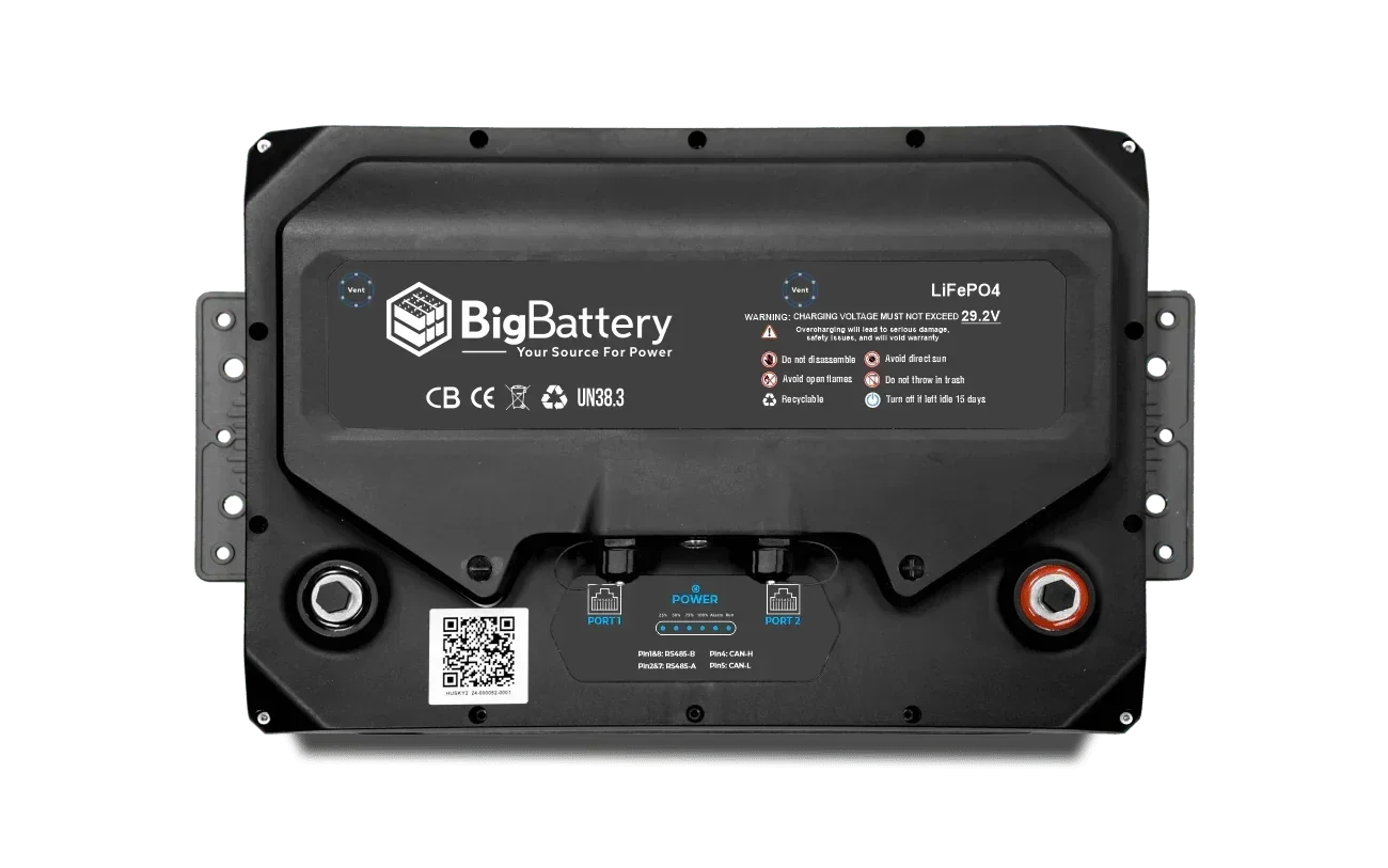 BigBattery 24V HUSKY 2 INV Lithium Battery 5.12kWh 200Ah | LiFePO4 | Inverter Comms | RV | Off-Grid | Marine Battery - Image 4