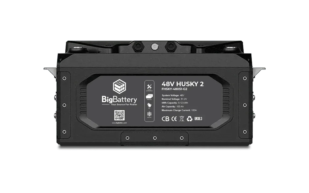 BigBattery 48V HUSKY 2 PWR | 5.12kWh LiFePO4 – High Power | Golf Cart | UTV | Industrial Battery - Image 3