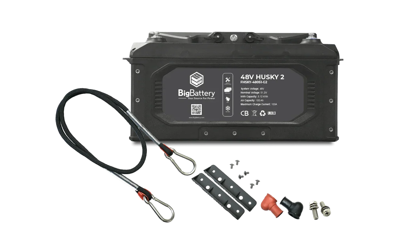 BigBattery 48V HUSKY2 PWR | 5.12kWh-20.48kWh |LiFePO4 – High Power | Golf | eUTV | Marine | Industrial Battery - Image 2