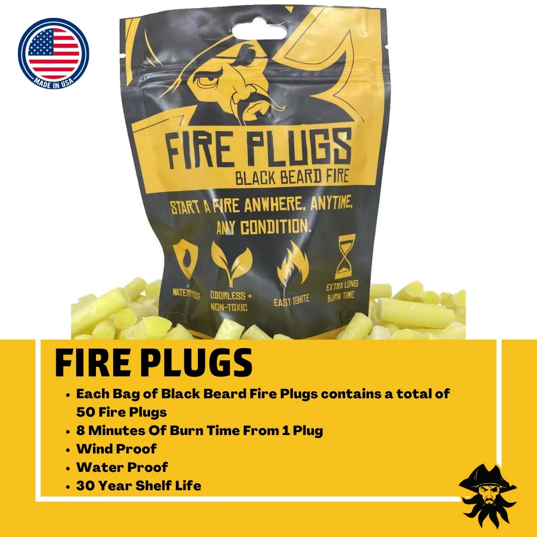 Black Beard Fire Plug Kit | Fire Starter Kit - Image 5